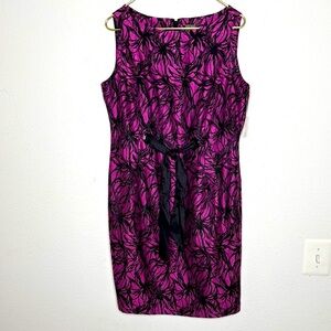 Taylor cocktail dress size 14 in dark rose NWT